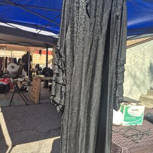 Elegant Black Ruffled Dress